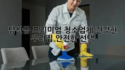 당산동 프리미엄 청소업체: 건강한 우리집, 안전한 선택