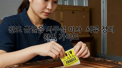 완도 금일읍 사무실 이사, 📦 서류 정리 완벽 가이드!